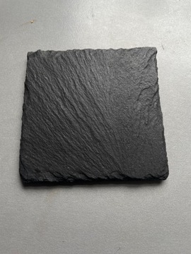 Kamienna podstawka płytka 10 x 10 cm czarna