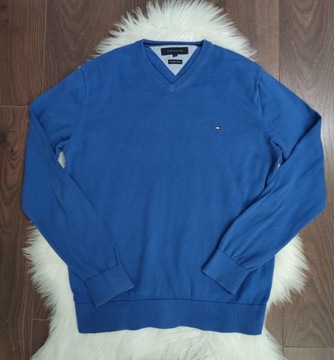 Niebieski sweter Tommy Hilfiger M