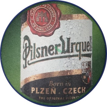 Pilsner Urquell - podkładka, wafel pod piwo