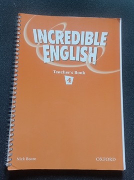 incredible english Teacher's book 4