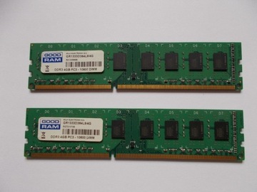 Pamięć RAM Goodram DDR3 2x4GB = 8GB