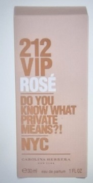 Carolina Herrera 212 VIP Rose   vintage premierowe