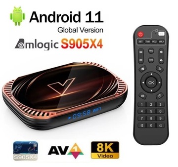 Tv Box Vontar X4 4/32Gb S905X4 Android 11