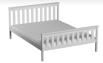 Łóżko drewniane dwuosobowe do sypialni 140x200