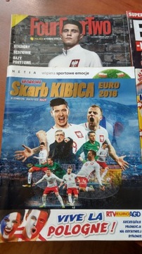 Euro 2016 kolekcja 4 czasopisma, plakaty Real Madryt, Polska 2016, Lewy