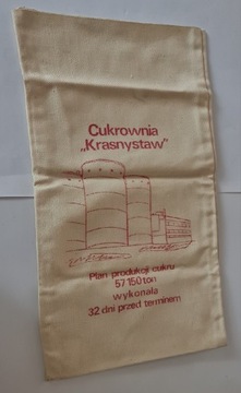 Worek na cukier z czasów PRL Cukrownia Krasnystaw 