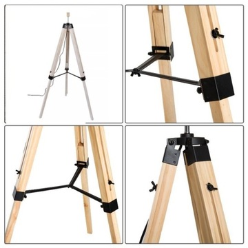 Statyw tripod lampa podłogowa vintage retro loft