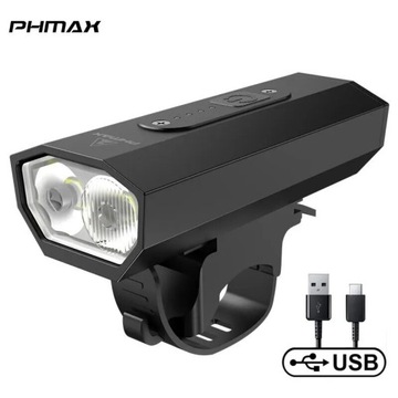 Lampa PHMAX Alum. 500lumen 1500mAh Ultralalight 