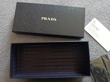 PRADA Etui na okulary + pudełko + ściereczka  (3)