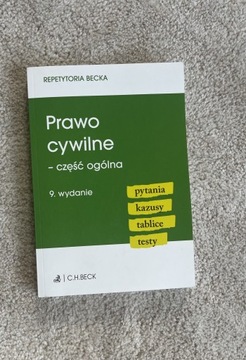 Prawo cywilne-część ogólna pytania kazusy testy