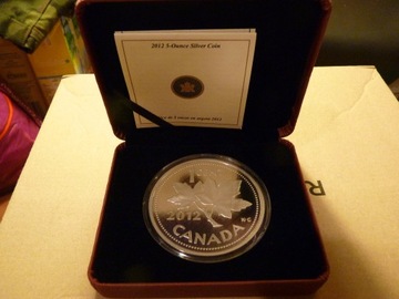  Pożegnanie jednocentówki Kanada 2012 5 oz srebro 