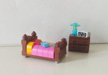 Lego Moc sypialnia łóżko z szafką nocną