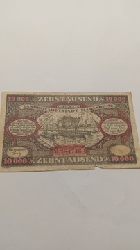 10 000 Marek 1923 rok Niemcy 