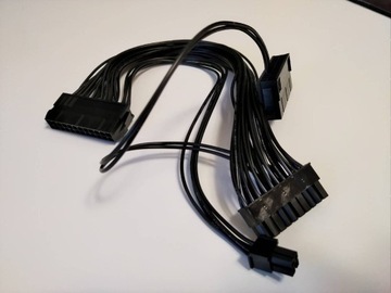 Kabel ATX 2x 24pin PSU 2 zasilacze do 1 komputera