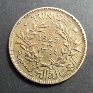 Tunezja 1 frank 1945