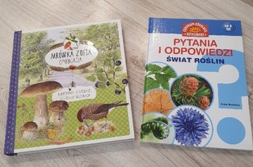 2 książki : świat roślin i leśny świat   