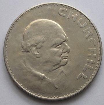 Wielka Brytania 1 korona 1965 - Churchill - st 1/2