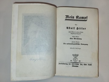 Mein Kampf 1939 org z dedykacja