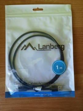 Kabel USB-C 3.1 Lanberg 1m czarny