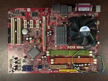 Płyta MSI P35 NEO-F + Intel Pentium E2160 sprawna