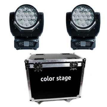 12szt Led Wash Colorstage 19x15w RGBW  w case 2in1