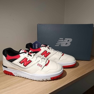 New Balance BB550 r. 45 (29 cm) "White True Red"