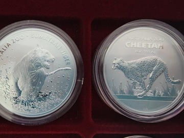 Srebrne monety Australia Zoo - 2. pierwsze z serii 2x1oz