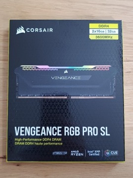 Corsair Vengeance RGB PRO SL 32GB 3600MHz CL18 2x16GB DDR4