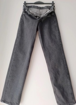ZARA spodnie jeansy szeroka nogawka 36 S bawełna