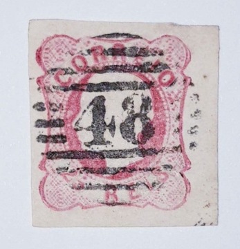 Portugalia. Znaczek Mi 14, 1862 r. Nieząbkowany.