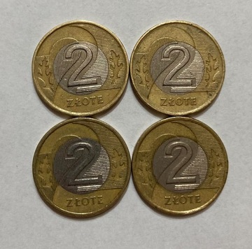 Moneta 2 zł  1994 rok ZESTAW = 4 szt. Y