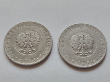 MONETA POLSKA PRL 20 ZŁOTYCH 1976 KŁOSY OB070 2szt