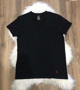 Czarny t-shirt Polo Ralph Lauren M