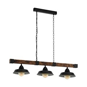 Lampa Eglo 3 punktowa E27 drewno LOFT wyprzedaż