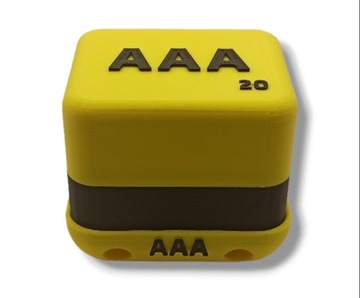 Pudełko na baterie 20x AAA /R3 zamykane z uchwytem