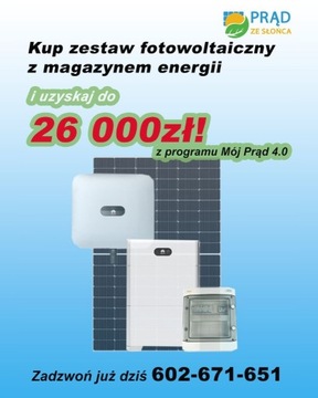 Fotowoltaika 10KW + magazyn energii z montażem 