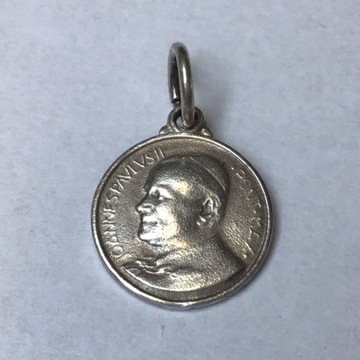 Medalik Jan Paweł II Pieta srebro 925 