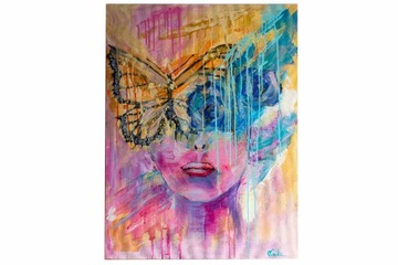 Obraz na płótnie "Butterfly set"  80x60 certyfikat