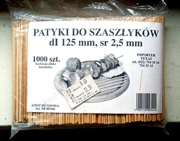 Patyki do szaszłyków