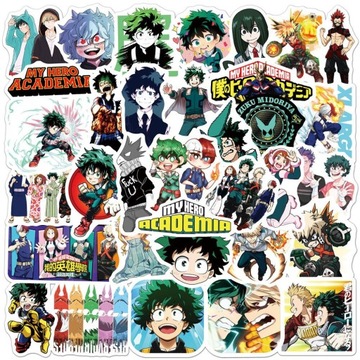 Naklejki My Hero Academia Anime Manga Gra 50 sztuk