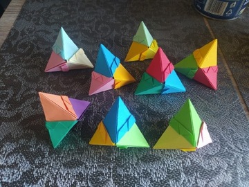 Figury geometryczne origami sześciościany 