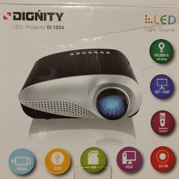 Projektor LCD Dignity LED Di1024 czarno-srebrny 