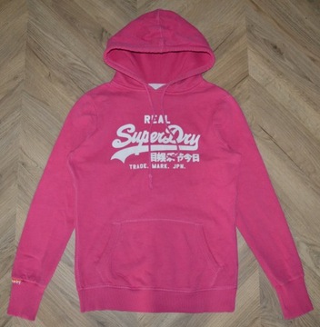 SuperDry _ różowa bluza sportowa z kapturem _ M