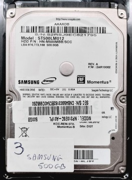 DYSK HDD SAMSUNG ST500LM012 500 GB SATA 2,5" (3)