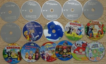 Disney - bajki 8xDVD + 8 innych DVD dla dzieci