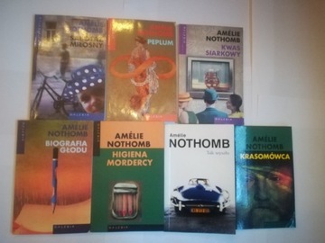 7x Amelie Nothomb, Biografia głodu, Peplum, Sabota