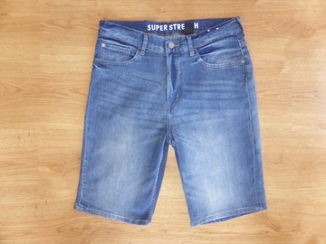 H&M Szorty jeansowe ciemne - j.NOWE - 170