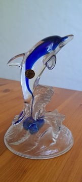 Kryształowa figurka delfin