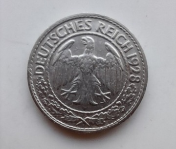 NIEMCY 50 Pfennig 1928 D
