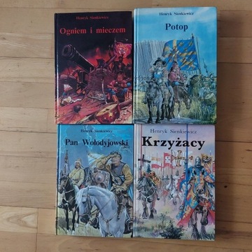 4x Sienkiewicz Trylogia + Krzyżacy DUŻY format